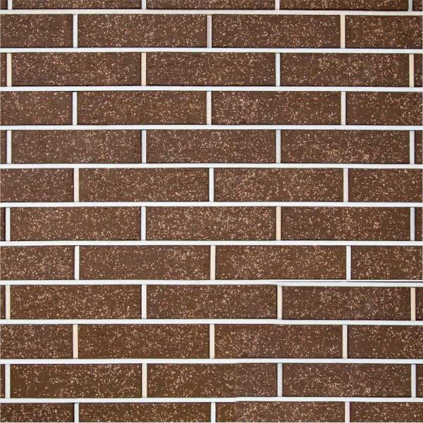 Кирпич KERMA PREMIUM Brown granite, коричневый, кора, посыпка, 1НФ